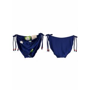 Lycra Blue Swimwear Bikini Bottom Size 10 New Star Tie Side